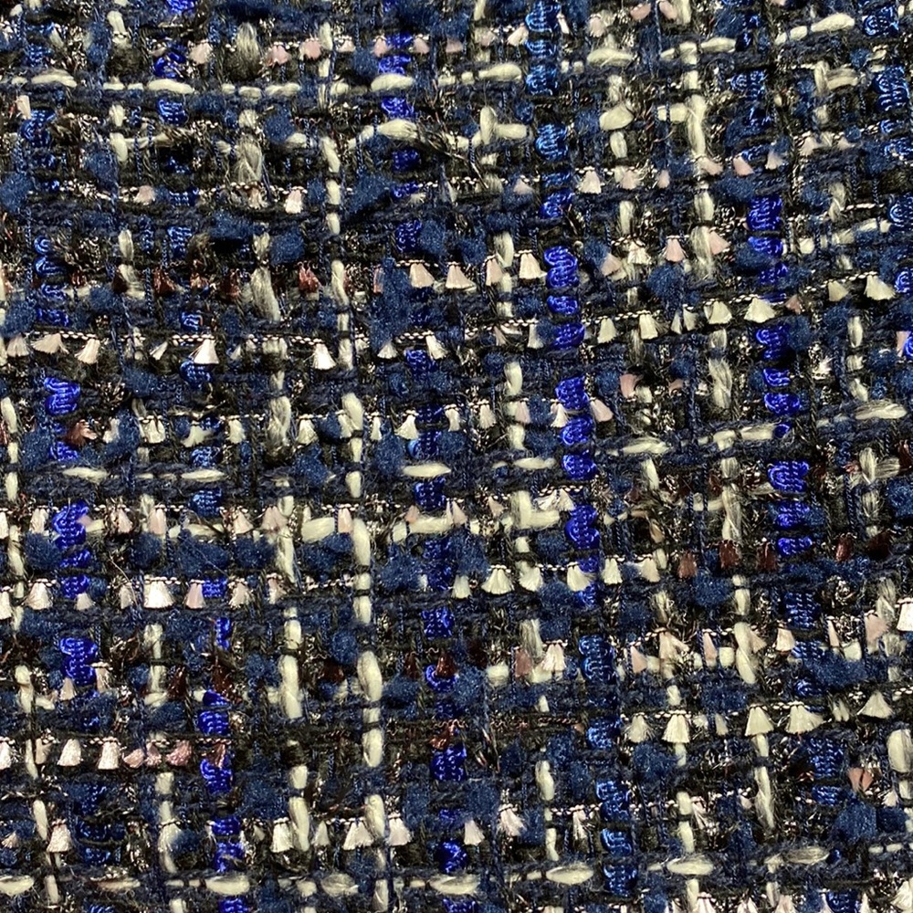 NWT Jade navy weave, frayed shift dress - Picture 4 of 6